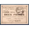 Bon région Rimogne 2 francs, TTB, 19.11.1917 Pirot 08-216 Billet
