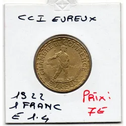Evreux 1 franc 1922 Spl de la chambre de commerce