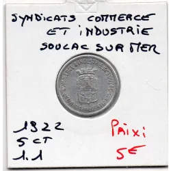 Soulac sur mer 5 centimes Syndicat commerce et industrie, 1922 Sup