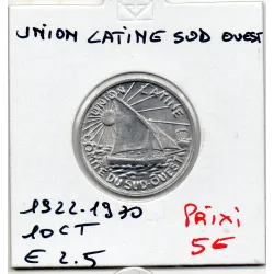 Toulouse 10 centimes union Latine du Sud Ouest, 1922-1930 Spl