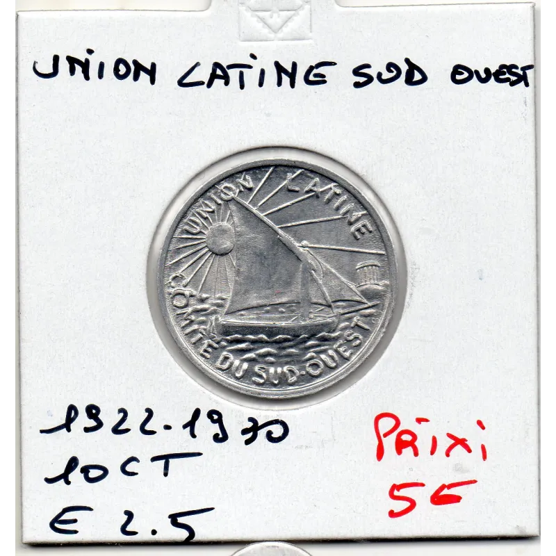 Toulouse 10 centimes union Latine du Sud Ouest, 1922-1930 Spl