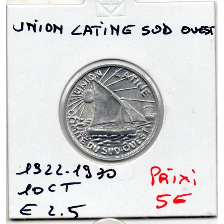 Toulouse 10 centimes union Latine du Sud Ouest, 1922-1930 Spl