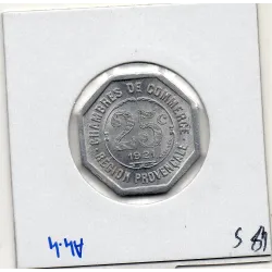 Région Provençale 25 centimes de la chambre de commerce 1921 Spl