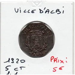 Albi 5 centimes Ville, 1920 Sup