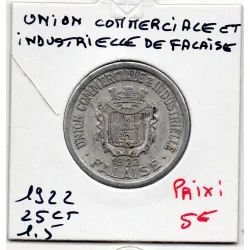 Falaise 25 centimes union Commerciale, 1922 Sup