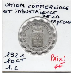 La Capelle 10 centimes union commerciale et industrielle, 1921 Sup