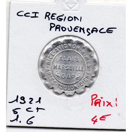 Région Provençale 5 centimes 1921 Spl de la chambre de commerce