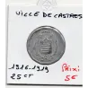 Castre 25 centimes Ville, 1916-1919 Sup
