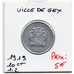 Gex 10 centimes Ville, 1919 Spl