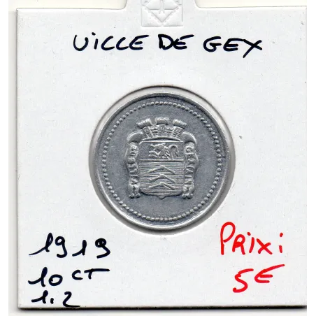 Gex 10 centimes Ville, 1919 Spl