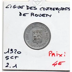 Rouen 5 centimes Ligue des commerçant, 1920 Sup