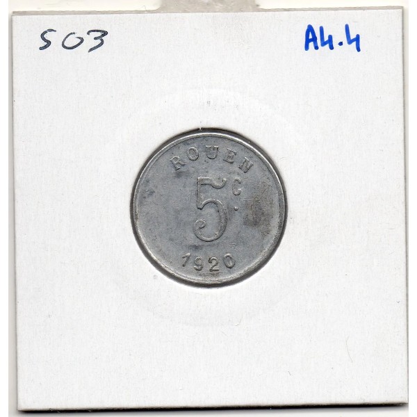 Rouen 5 centimes Ligue des commerçant, 1920 Sup