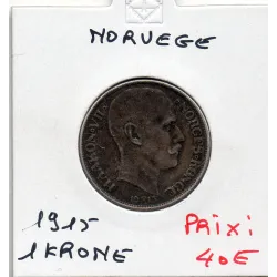 Norvège 1 Krone 1915 TTB, KM.369 Haakon VII