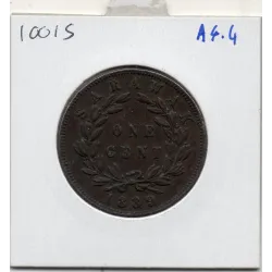 Sarawak 1 cent 1889 TTB, KM.6 Charles Brooke Rajah