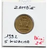 Zambie 5 kwacha 1992 Spl, KM.31 Hippotrague noir