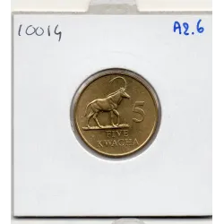 Zambie 5 kwacha 1992 Spl, KM.31 Hippotrague noir
