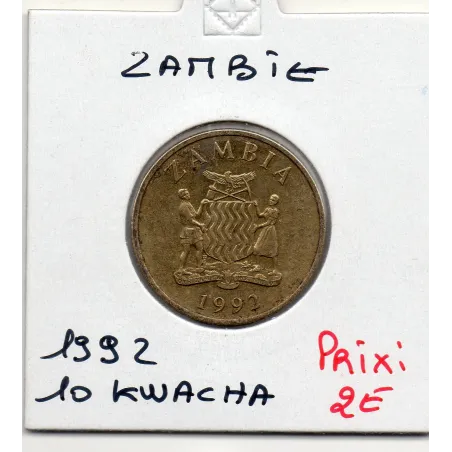 Zambie 10 kwacha 1992 TTB, KM.32 Rhinoceros
