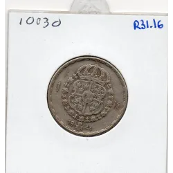 Suède 1 krona 1944 TB, KM.814 Gustaf V