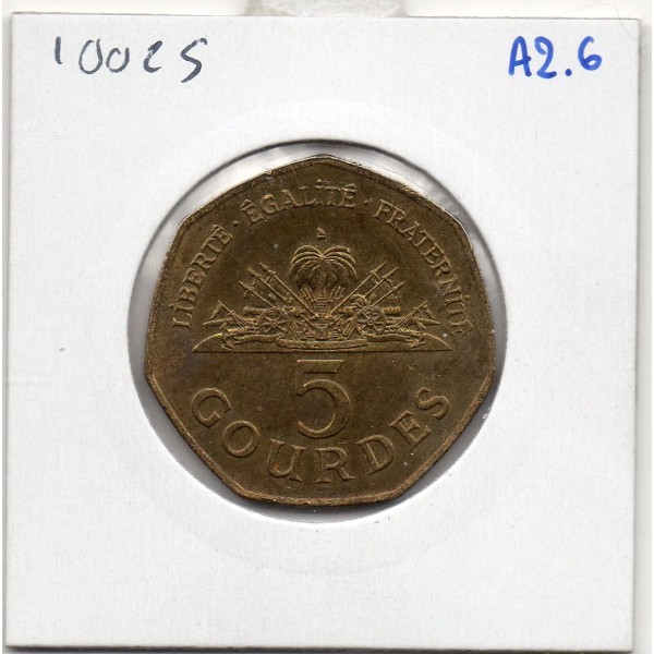 Haiti 5 gourdes 2007 Sup, KM.156 Héros indépendance