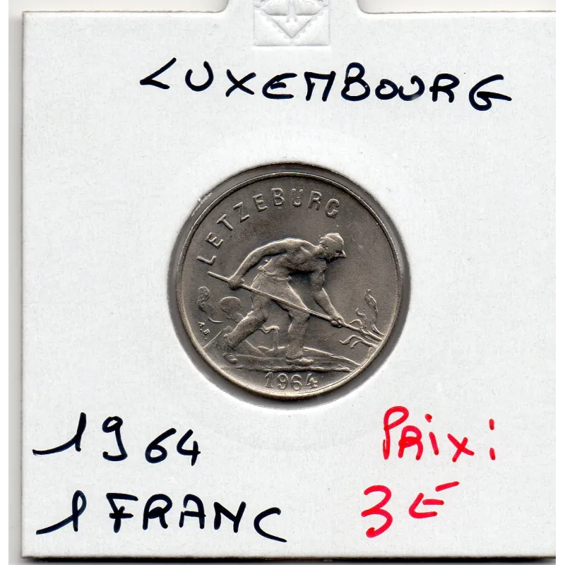 Luxembourg 1 franc 1964 Spl, KM 46.3 Charlotte Luxembourg 1 franc 1964 Spl, KM 46.3 Charlotte