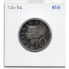 Autriche 10 Schilling 1983 BE proof FDC, KM.2918 femme de basse Autriche