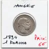 Hongrie 1 Korona 1894 TTB, KM.484 François-Joseph
