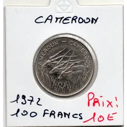 Cameroun 100 francs 1972 Sup, KM.16 Antilopes
