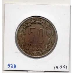 Afrique centrale equatoriale 50 francs 1963 TTB KM.3 Gabon congo Tchad