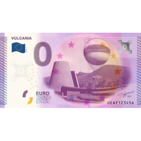Billet souvenir Vulcania 0 euro touristique 2015