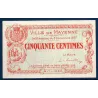 Bon ville Mayenne 50 centimes, Neuf, 8.12.1917 Pirot 53.18 Billet