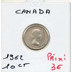 Canada 10 cents 1962 Sup, KM.51 Elizabeth II argent