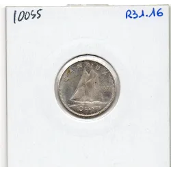 Canada 10 cents 1965 Sup, KM.61 Elizabeth II argent