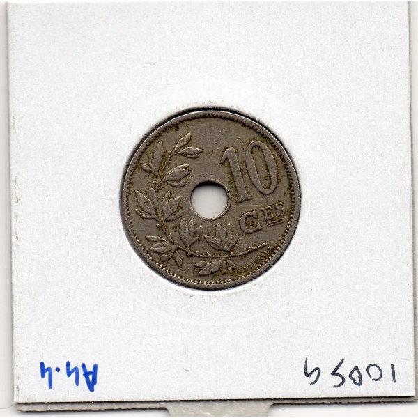Belgique 10 centimes 1901 en Francais TTB, KM.49 Leopold II