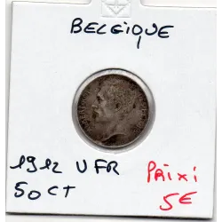 Belgique 1/2 Franc 1912 en Français Sup-, KM.71 Albert 1er