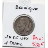 Belgique 1 Franc 1886 en Flamand TTB, KM.29 Leopold II