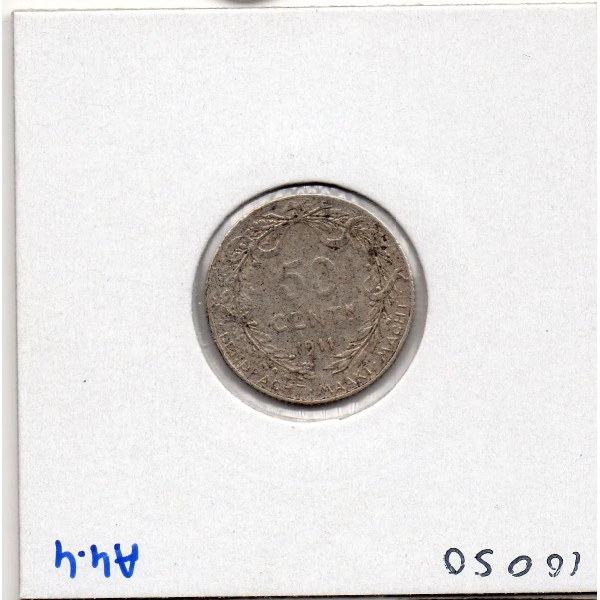 Belgique 1/2 Franc 1911 en Flamand TTB, KM.71
