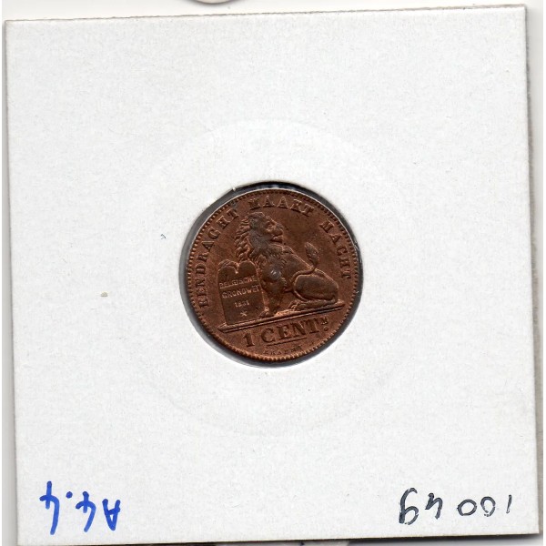 Belgique 1 centime 1901 en flamand Sup, KM.34 Leopold II