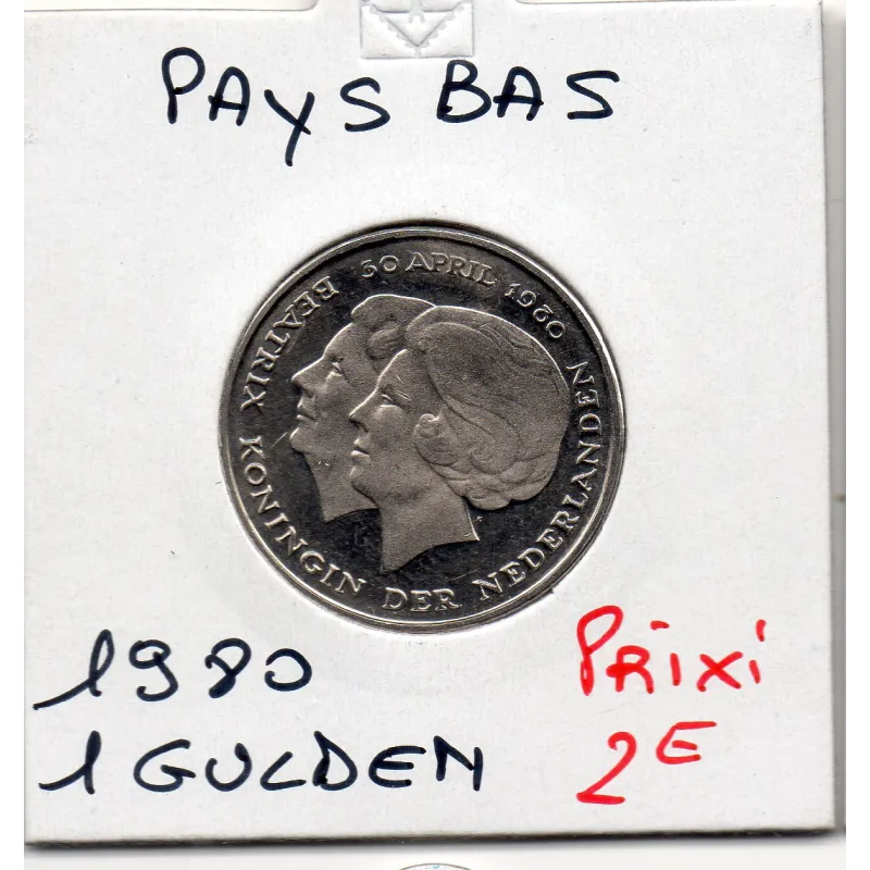 Pays Bas 1 Gulden 1980 Spl, KM.200 investiture Beatrix