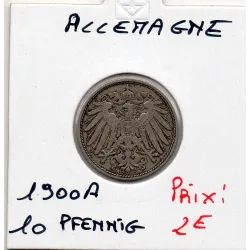 Allemagne 10 pfennig 1900 A, TTB KM.12