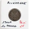 Allemagne 10 pfennig 1900 A, TTB KM.12