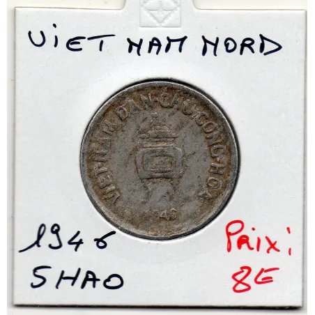 Viet-Nam nord 5 Hao 1946 TTB, KM.2 Armée Communiste Rebelle