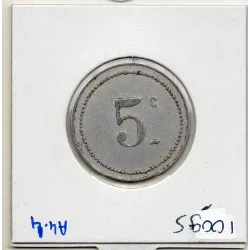 Algerie Chambre commerce Bône 5 centimes 1915 TTB+, Lec.207 barre droite