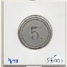 Algerie Chambre commerce Bône 5 centimes 1915 TTB+, Lec.207 barre droite