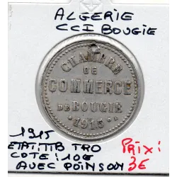 Algerie Chambre commerce Bougie 10 centimes 1915 TTB, Lec 239 avec poincon