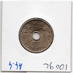 Tunisie, 25 Centimes 1920 - 1338 AH FDC, Lec.131 Muhammad al-Nasir