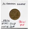 Sarre Saar, 10 franken 1954 Sup, Gad.1