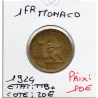 Monaco crédit Foncier 1 franc 1924 TTB+, Gad.127
