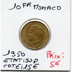 Monaco Rainier III 10 francs 1950 Sup, Gad.139