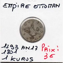 Empire Ottoman 1 Kurus 1293 AH an 17 - 1891 TB, KM.735 Abdul Hamid II