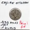 Empire Ottoman 1 Kurus 1293 AH an 17 - 1891 TB, KM.735 Abdul Hamid II